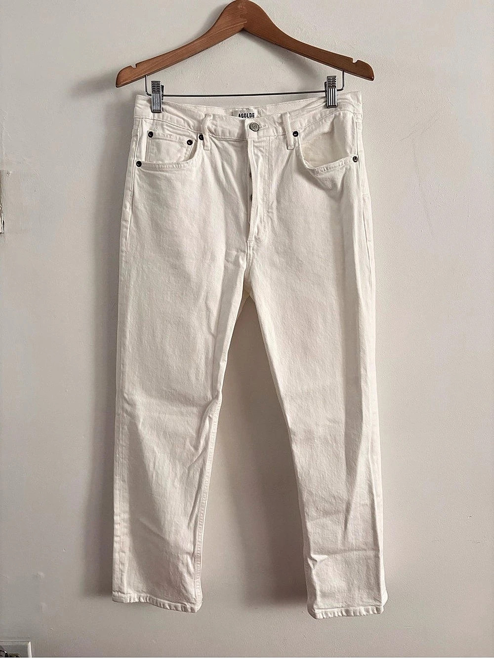 AGOLDE 90's Pinch Waist High Rise Straight Leg Jeans Straight Leg Cotton Jeans